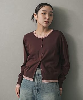 Amazon | [センスオブプレイス] カーディガン レイヤードバイ